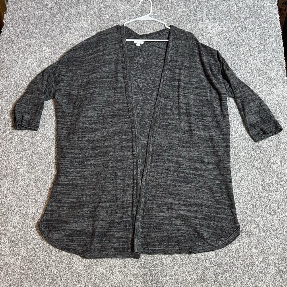 Pure Jill Cardigan Women Size XL Marled Knit Boho Grandmacore Open Front Sweater